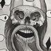 Tattoos - Wizard Skull Watercolor - 77057